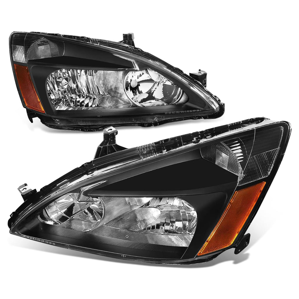 Black Housing Amber Corner Headlights Assembly C141314