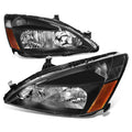 Black Housing Amber Corner Headlights Assembly C141314