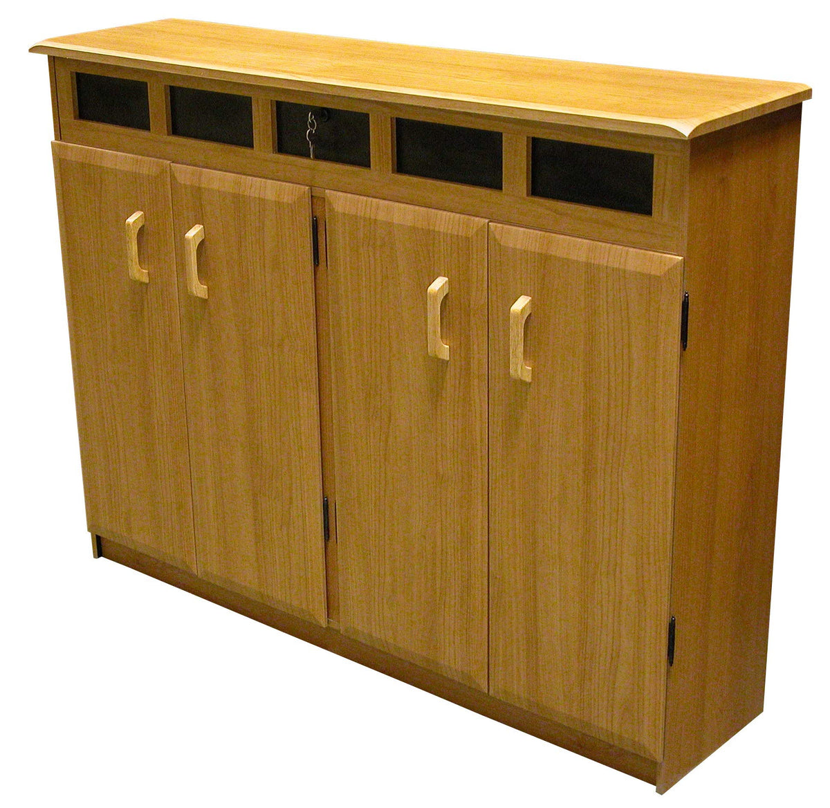 Oak Top Load Media Cabinet O652484