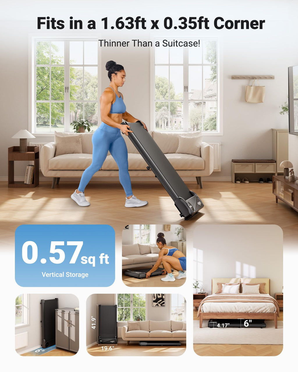 Walking Pad Under Desk Treadmill F87755