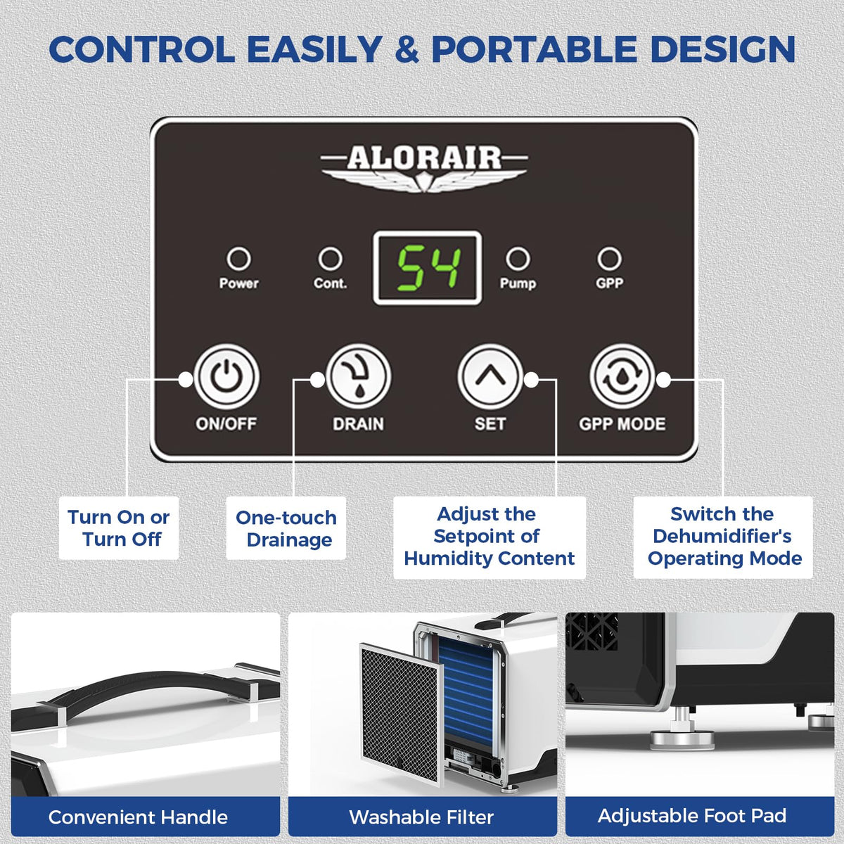 70 Pints Dehumidifier with Pump D760