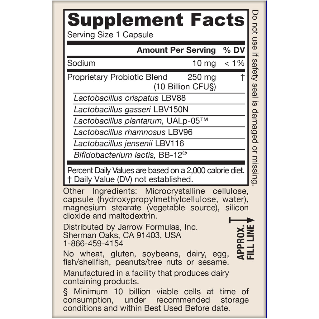 30 Capsules 10 Billion CFU Probiotics J31547
