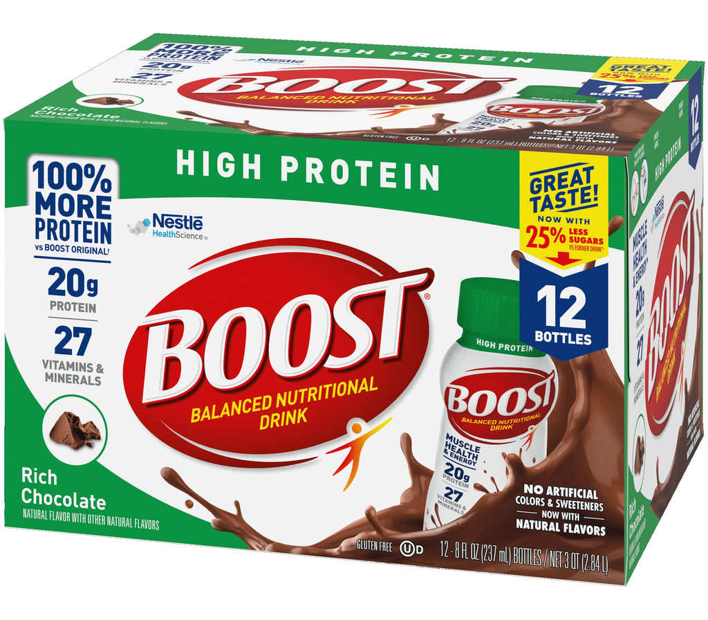 High Protein Nutritional Drink Rich Chocolate 8 FL OZ 12 CT I808