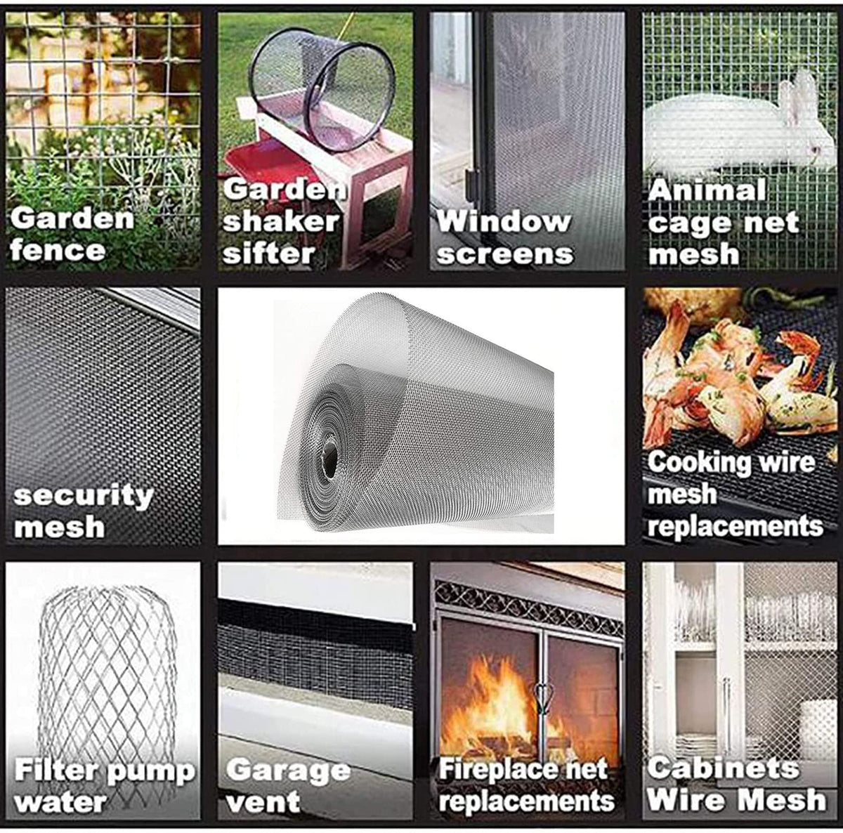 304 Stainless Steel Woven Wire Mesh Window Screen M291