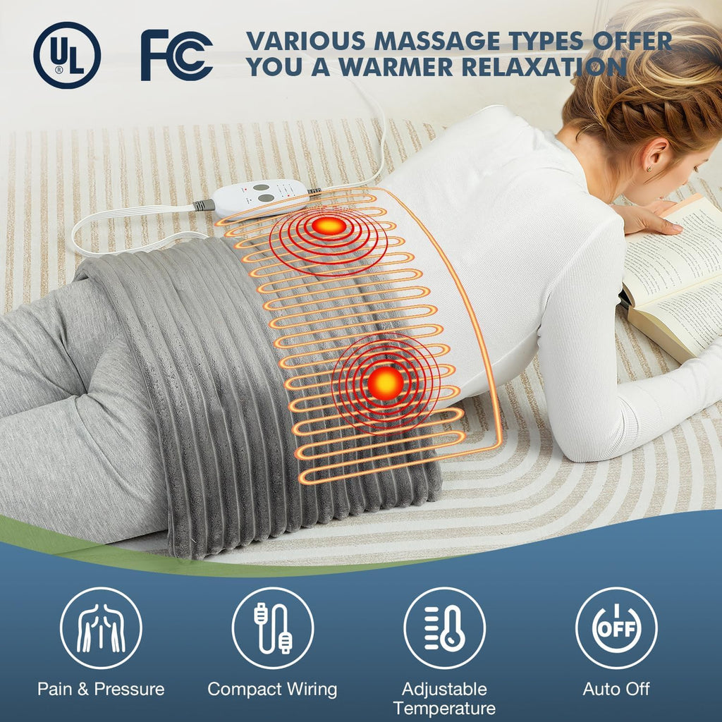 Far Infrared Jade Vibrating Weighted Heating Pad B832