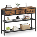 Console Table with 3 Fabric Drawers T229