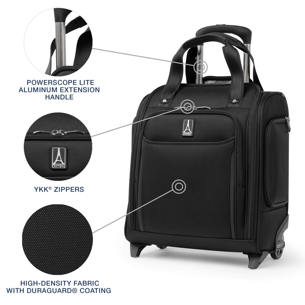 Softside Carry-On Underseat Bag, Black, 17-Inch P734