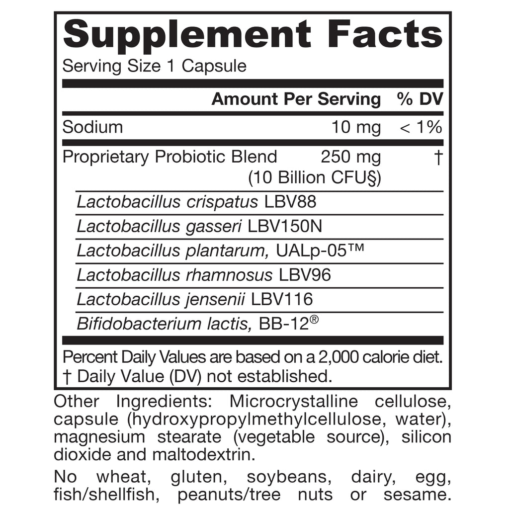30 Capsules 10 Billion CFU Probiotics J31547