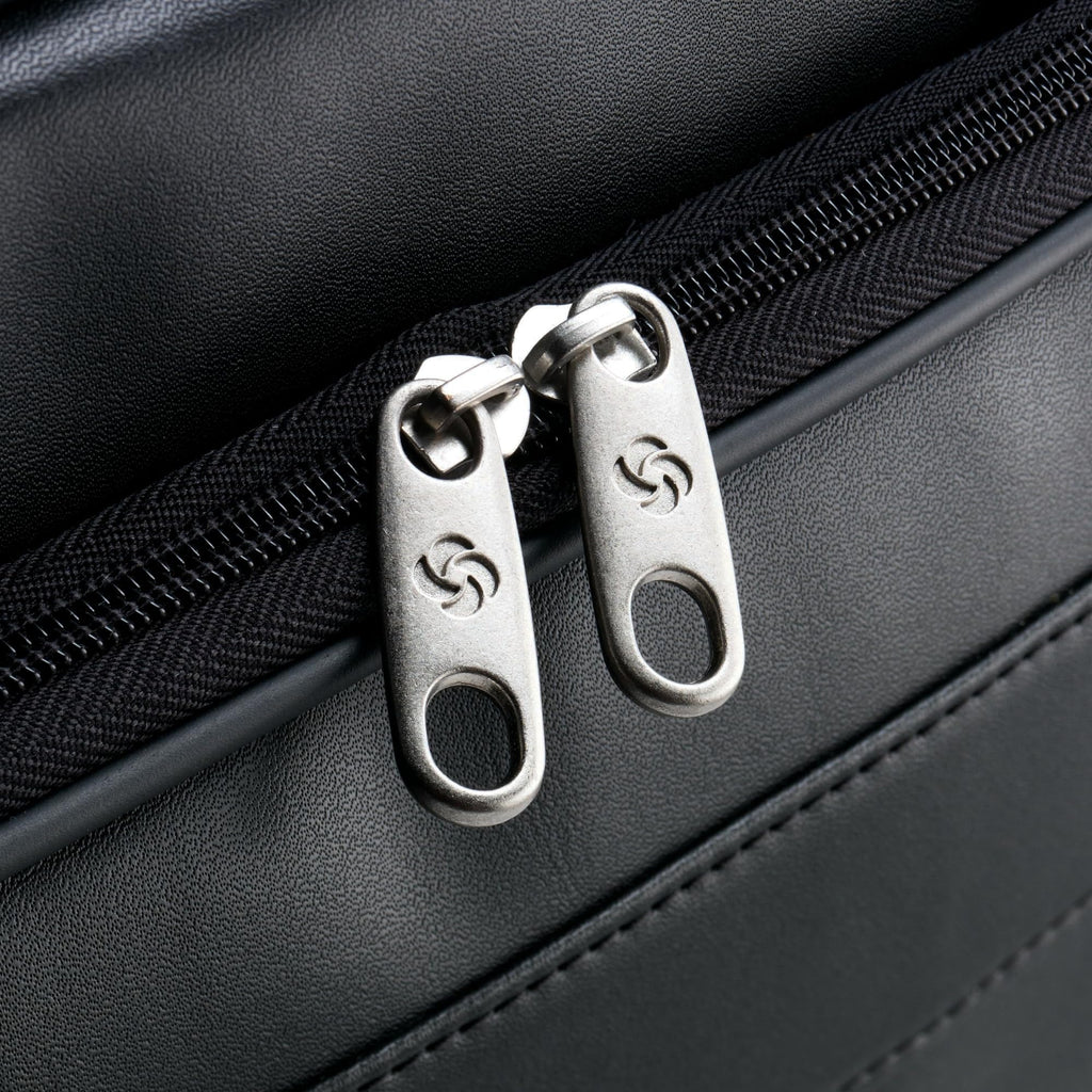 Leather Slim Briefcase V8954
