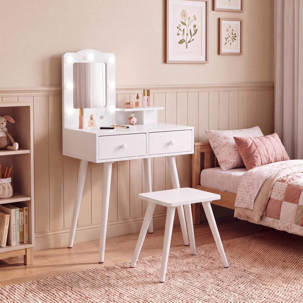 Kids Vanity and Chair Set Q2198