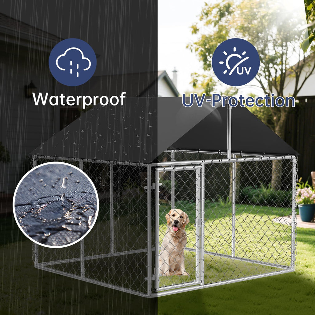 Heavy Duty Steel Dog Kennel with Secure Lock G9024