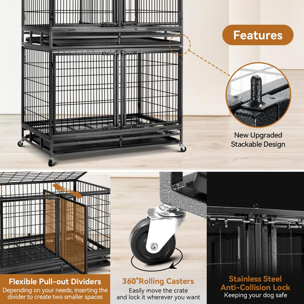 48 inch Wire Dog Crate with Divider V6944