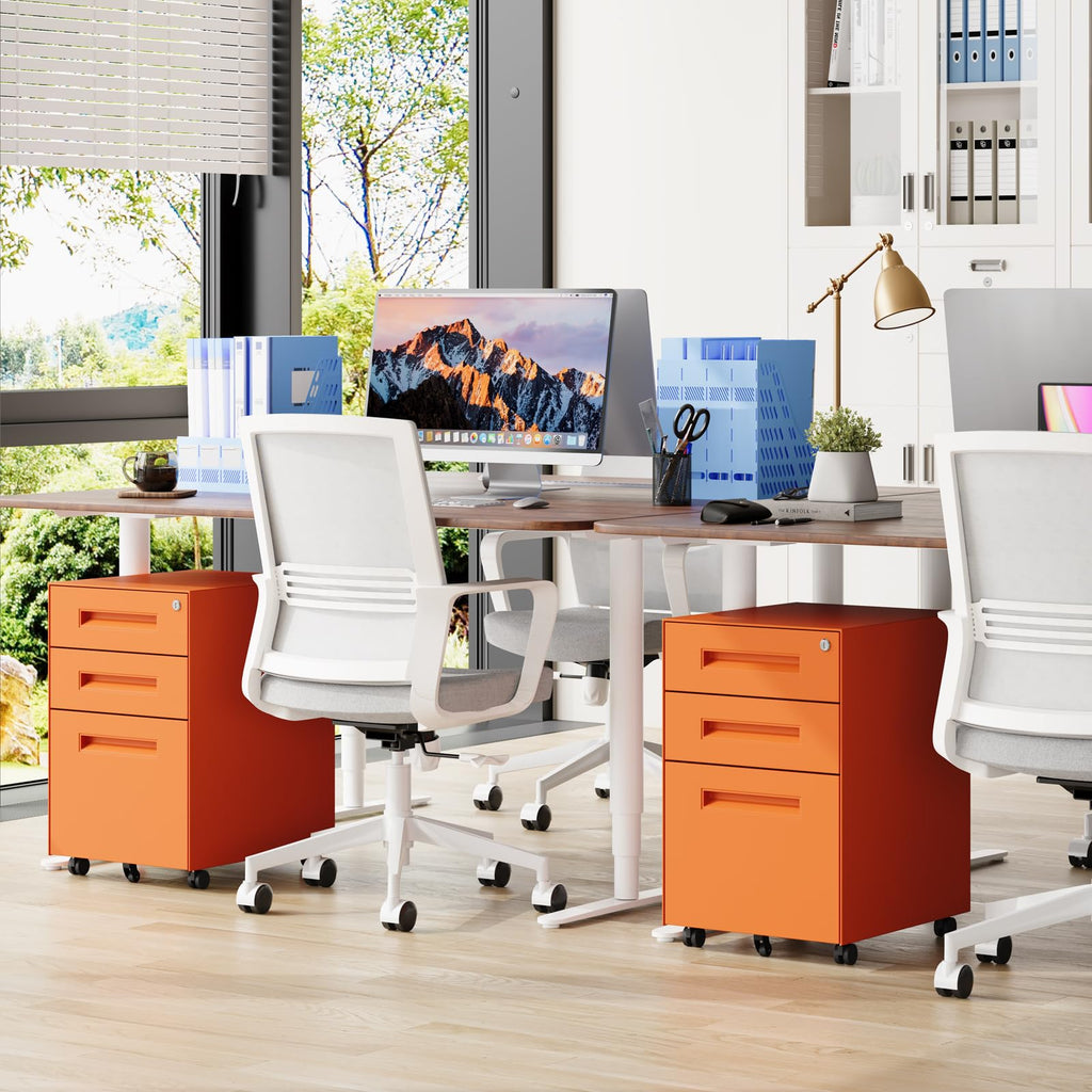 3 Drawer Metal Rolling File Cabinet O222992