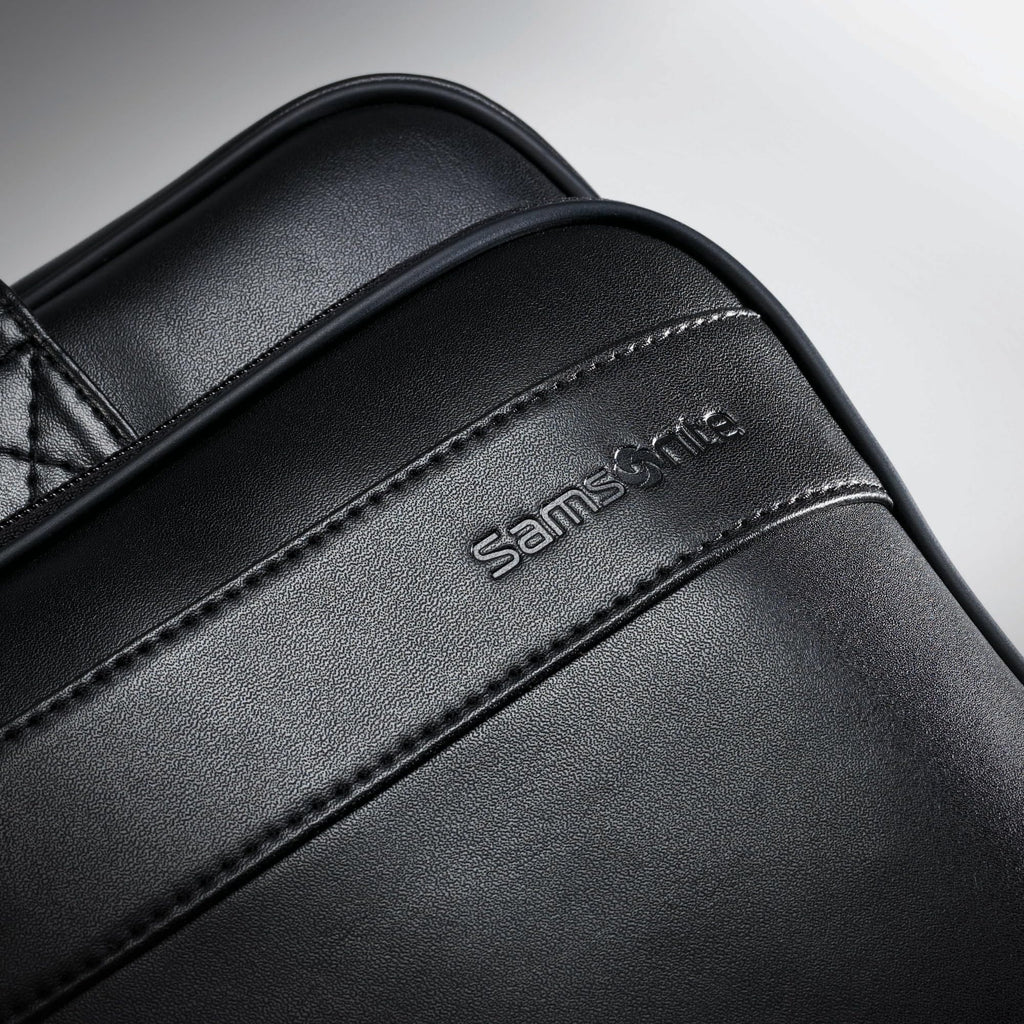Leather Slim Briefcase V8954