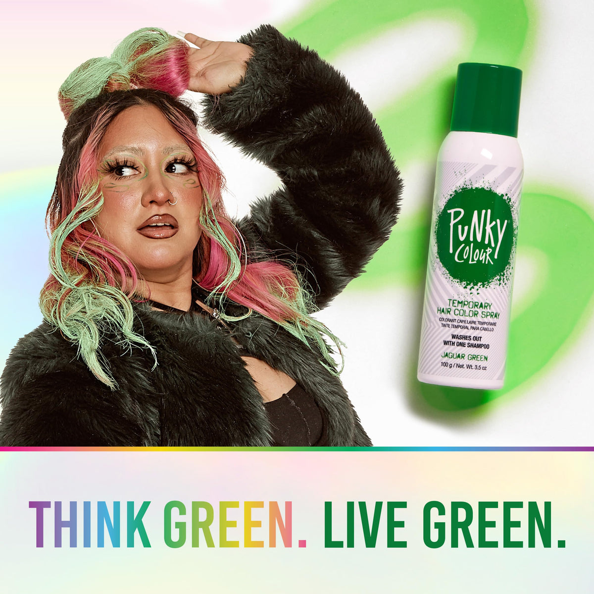 Jaguar Green Temporary Hair Color Spray 3.5 oz M760107