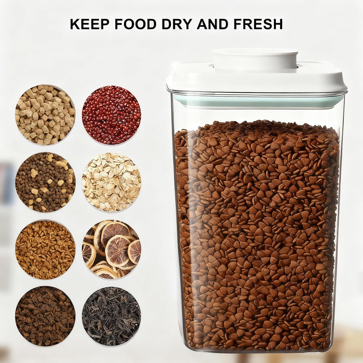 4L Airtight Dog Food Storage Container with Scoop F8843